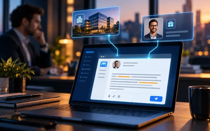 Emails escritos por IA en Quilsoft AI SDR